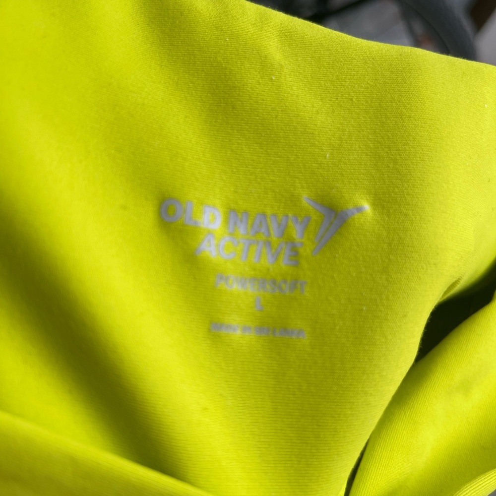 Bright colored chartreuse colored leggings - like new - Picture 5 of 6